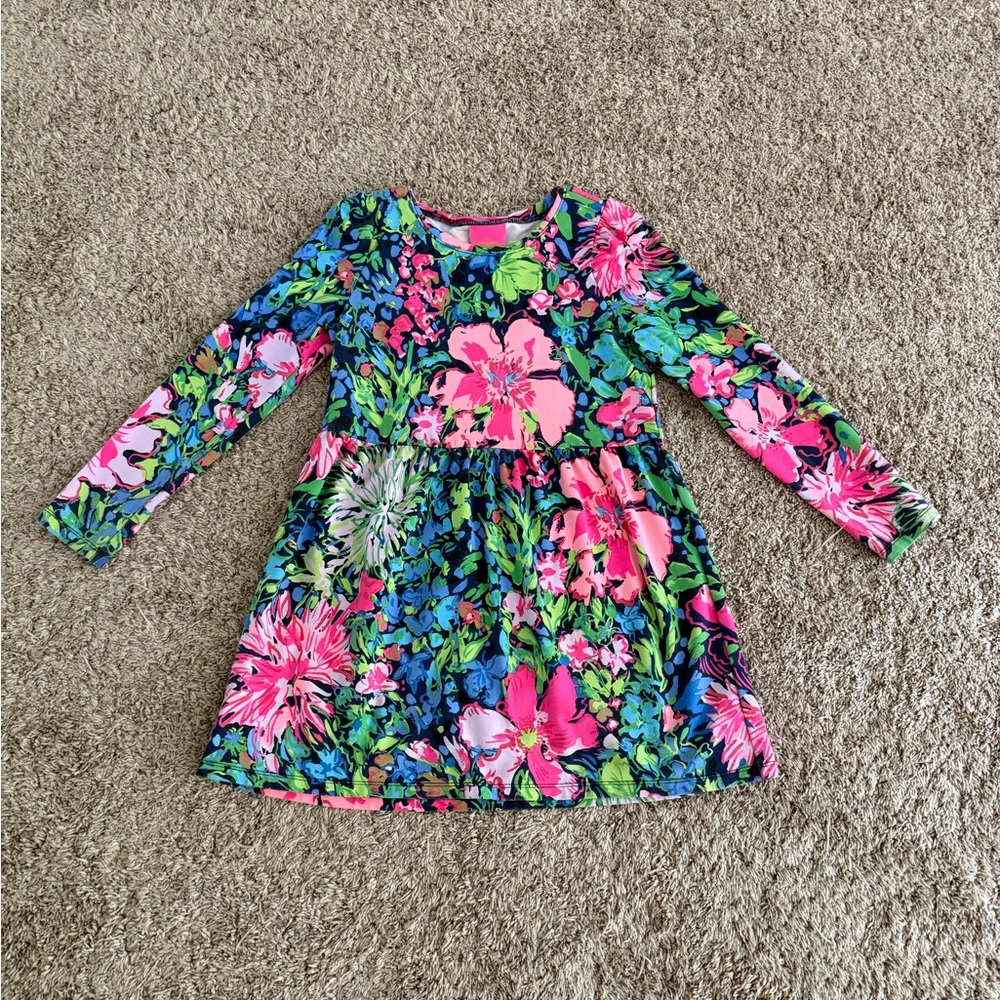 Lilly Pulitzer Vibrant Floral Kids Dress
